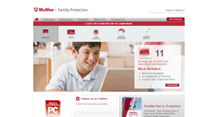 Desktop Screenshot of mcafeefamilyprotection.com
